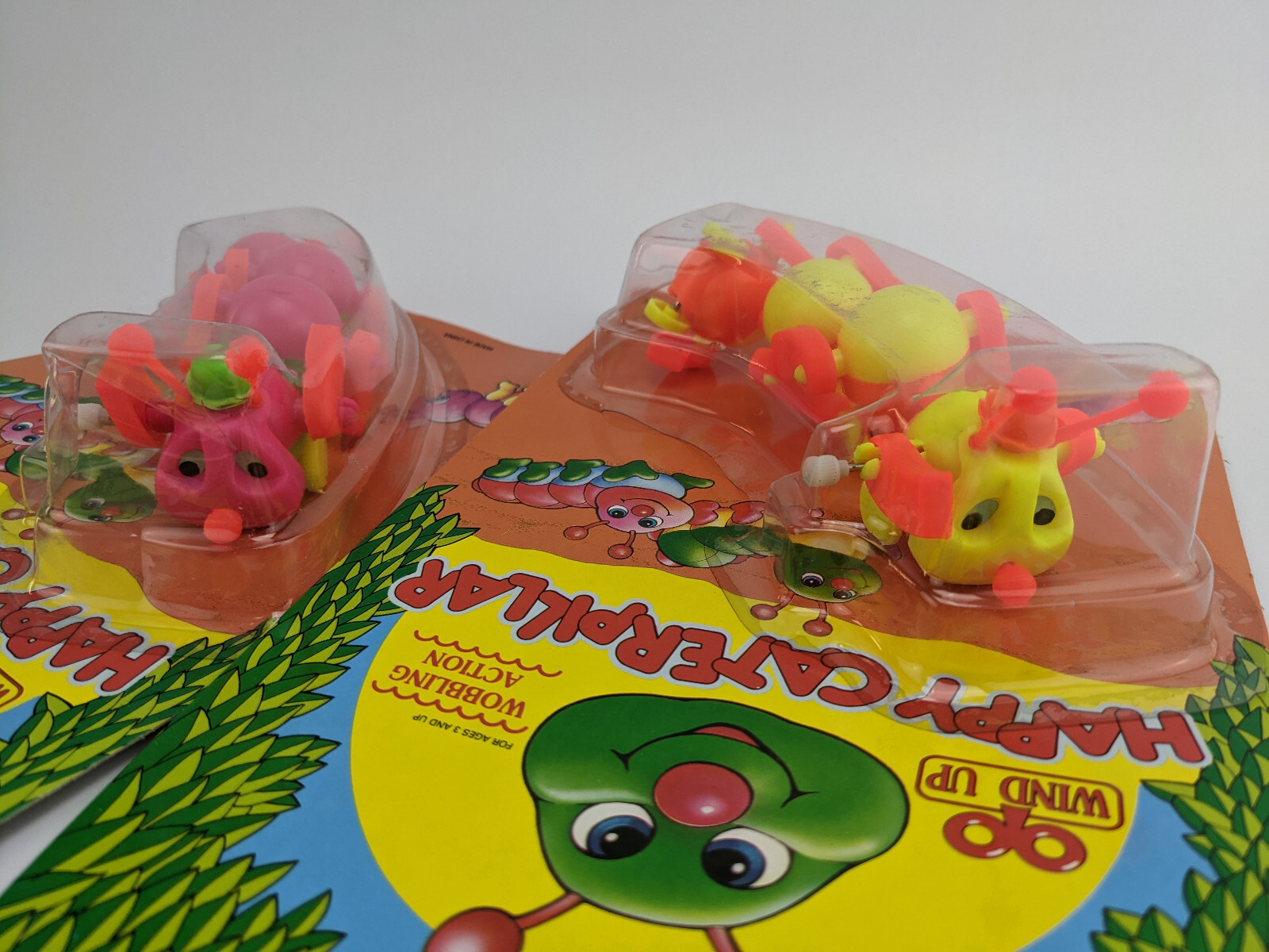 Lot of 8 - Wind Up Happy Caterpillar with Wobbling Action - Child Toy