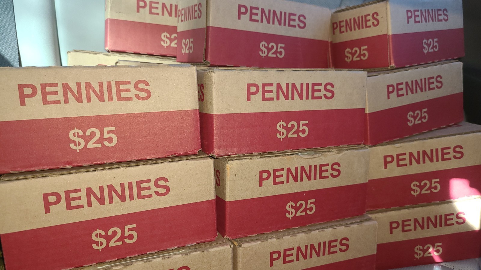 Full SEALED Box Of 2500 Pennies Unseached Copper, 2025, Wheat,  FREE SHIPPING