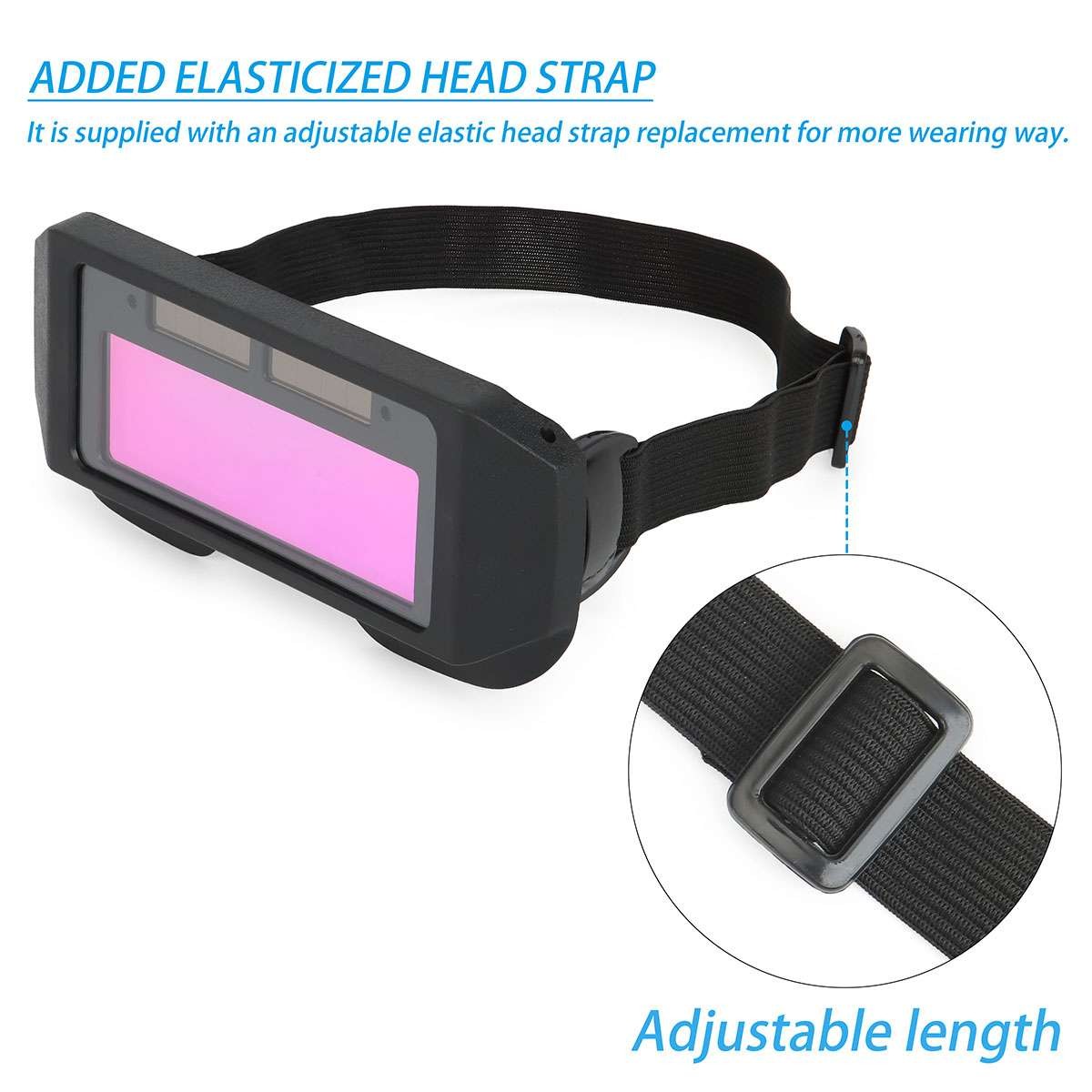 2Pcs Welding Glasses Auto Darkening Goggles Safety Automatic Dimming Welder Arc