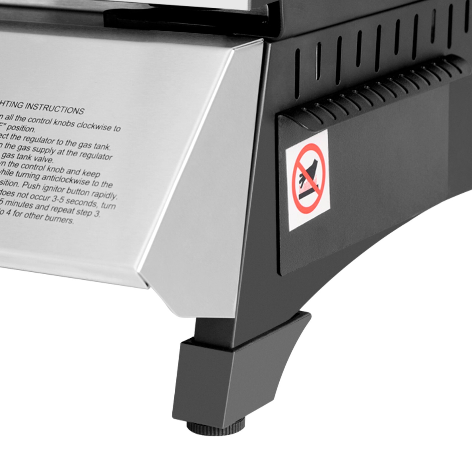 Royal Gourmet 24-Inch Tabletop Propane Griddle w/ Warming Rack & Two Handles