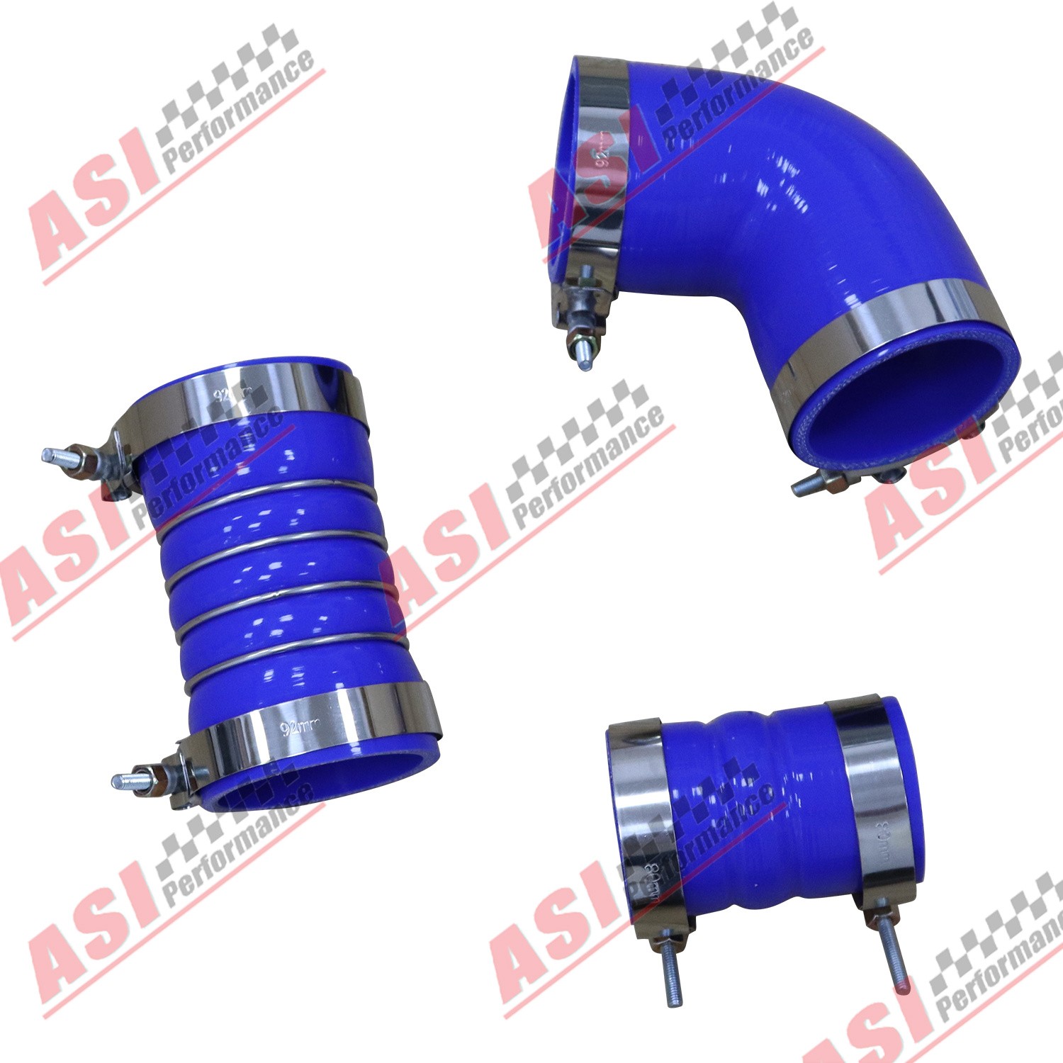 Silicone Hose W/ Stainless Clamps Kit For 2006-2010 08 GM 6.6L LBZ LMM Duramax