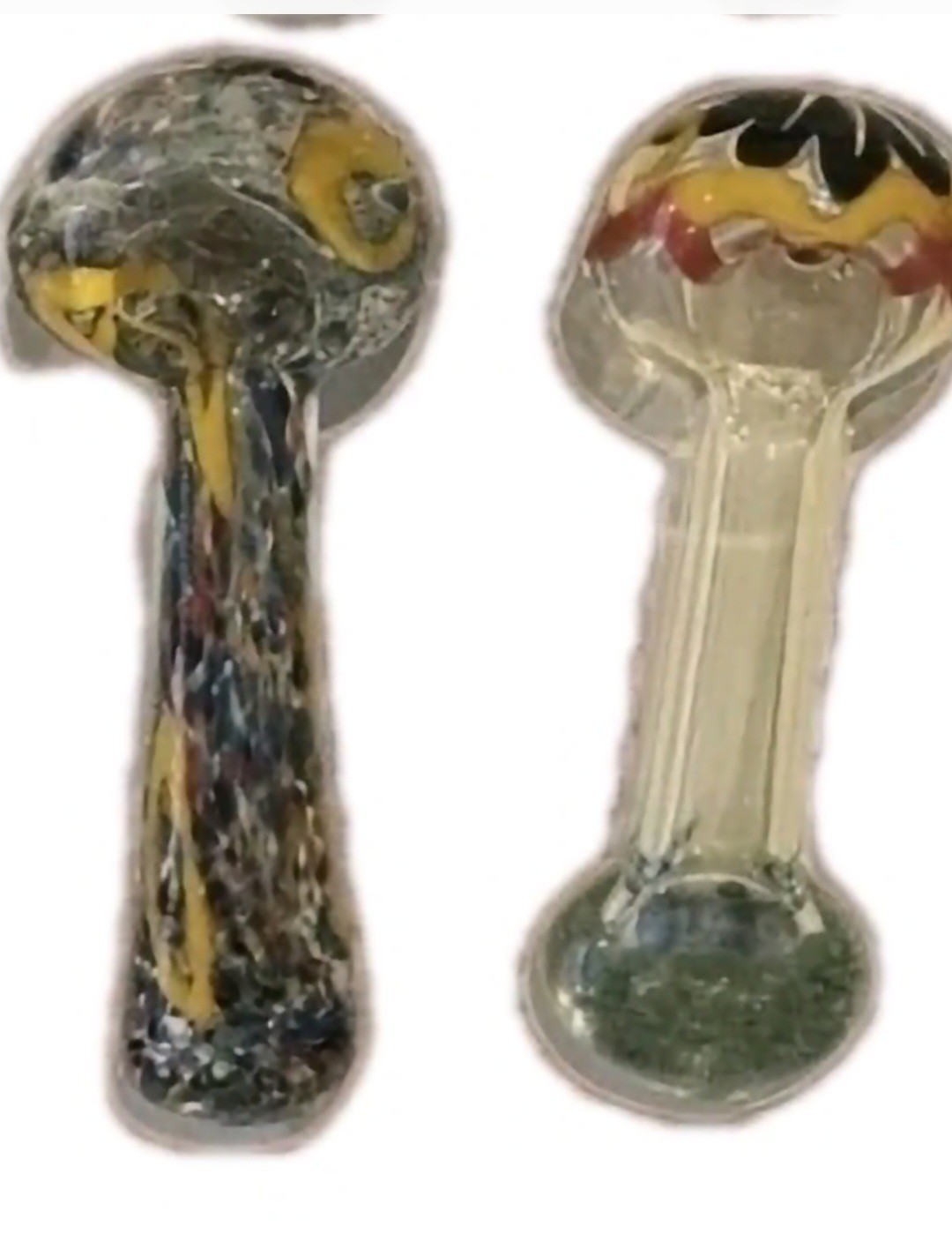 4pcs 3” 3.5 To 4“INCHTobacco Smoking THICK HEAVY Glass Hand Pipe