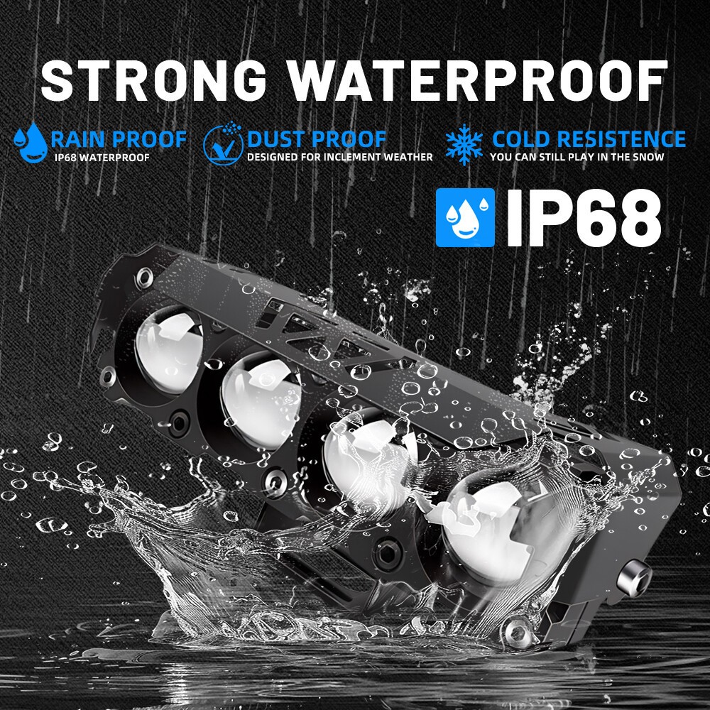 Pair For 2017-2024 Can-Am Maverick X3 UTV 5'' LED Work Driving Lights Fog Pods