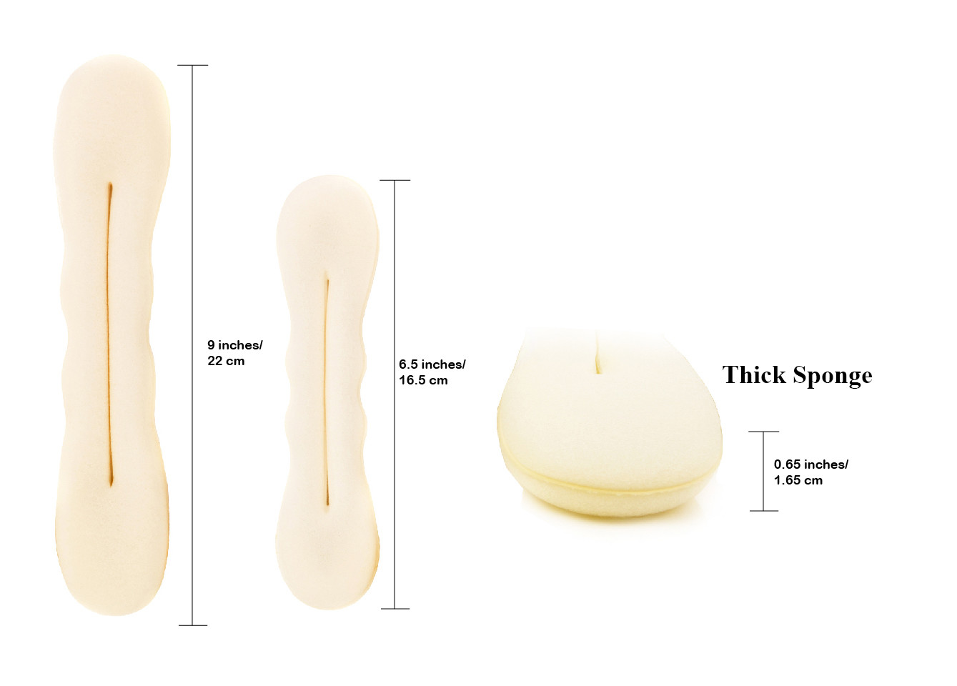 4pcs Beige Magic Foam Sponge Bun Maker Hair Donut Ponytail Clip Twist Sock Bun