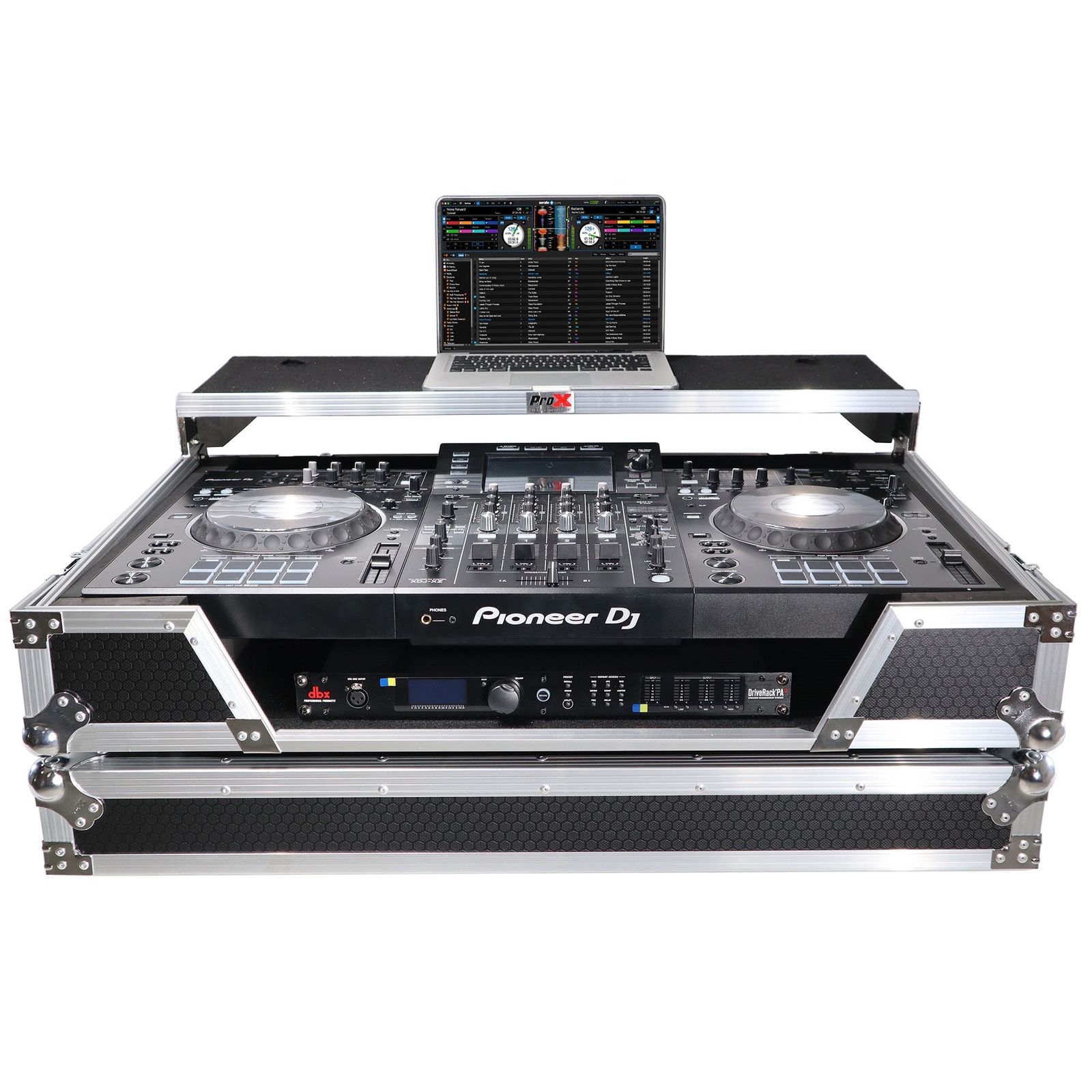 ProX XS-XDJXZ WLT Hard Flight Road Case+Laptop Shelf+Wheels 4 Pioneer DJ XDJ-XZ