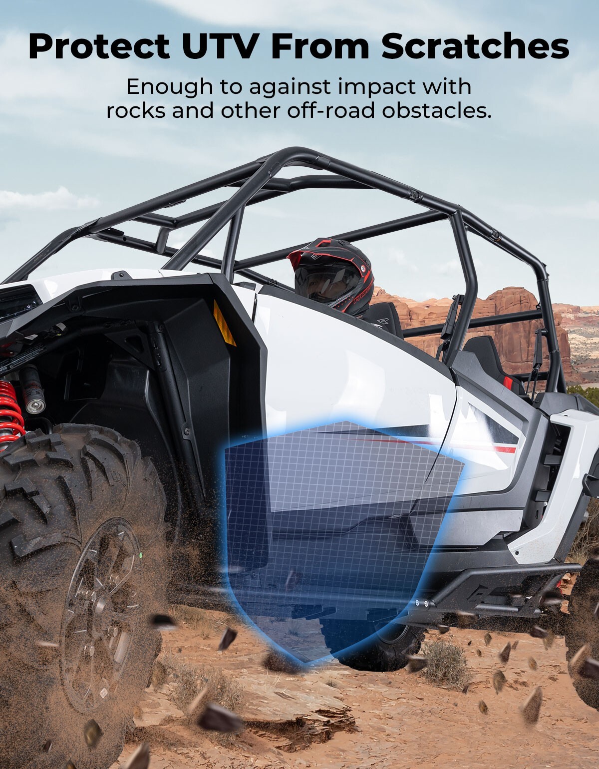 KEMIMOTO Nerf Bars Rock Sliders For 2024-2025 Polaris RZR XP 4 1000 -4 Seaters