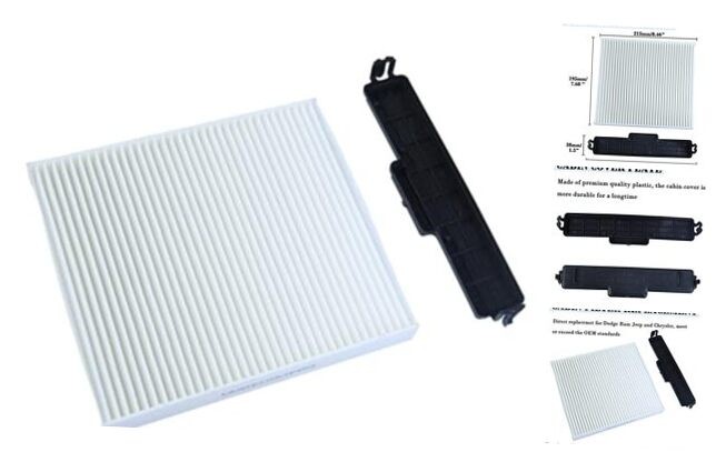 Cabin Air Filter Kit Replacement for Dodge Ram 1500 2500 0.1" x 0.1" x 0.1"