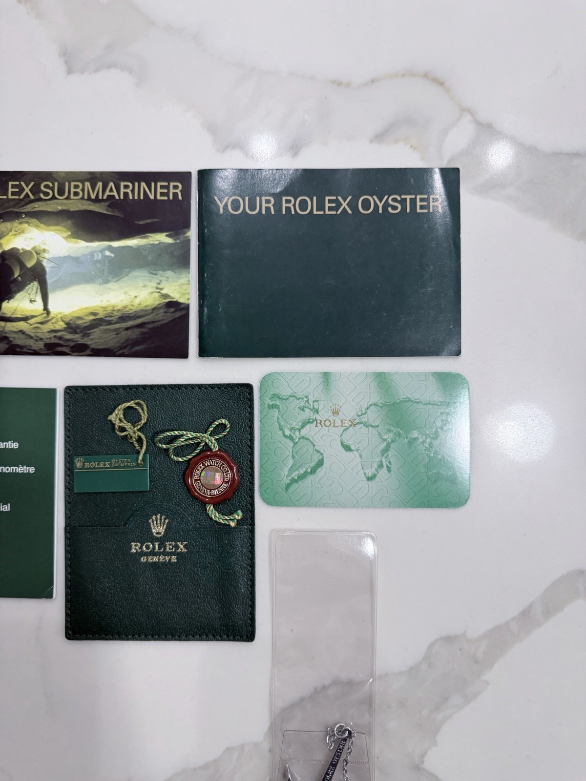 Authentic Rolex Submariner Booklet Anchor SET 16610 16613 14060 16618 2004-2005