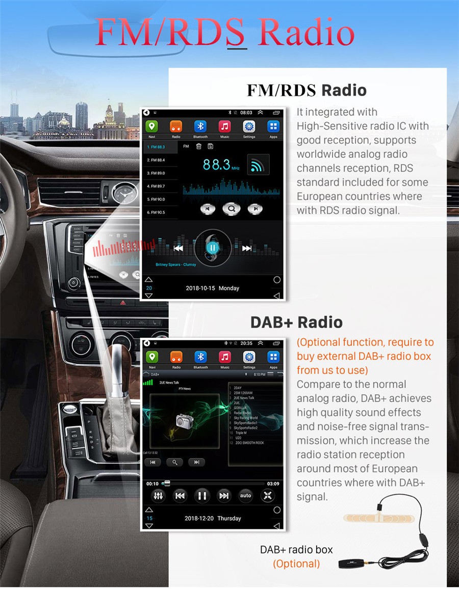 For Apple Carplay Car Radio Stereo GPS Navigation WiFi For 2009-2013 Buick Regal