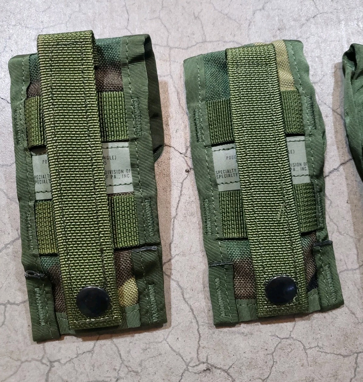 (1) USGI 9mm Pistol Mag Magazine Pouch Utility M81 Woodland Camo SDS MOLLE