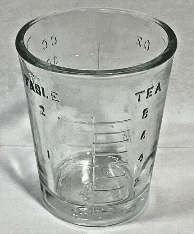 VTG Shot Glass /Medicine measurement cup Made in USA New Old Stock (Sold by ea.)