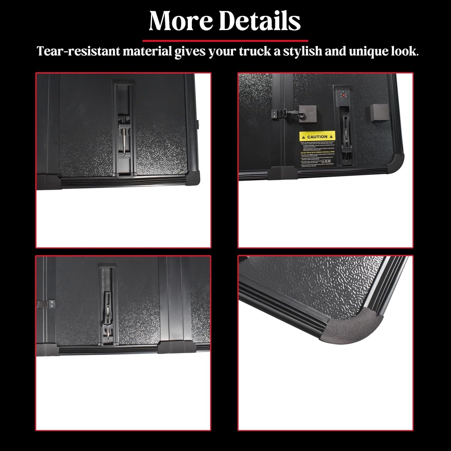 4.6FT 3-Fold Hard Tonneau Cover w/ Light for Ford Maverick 2022-2025 Truck Bed