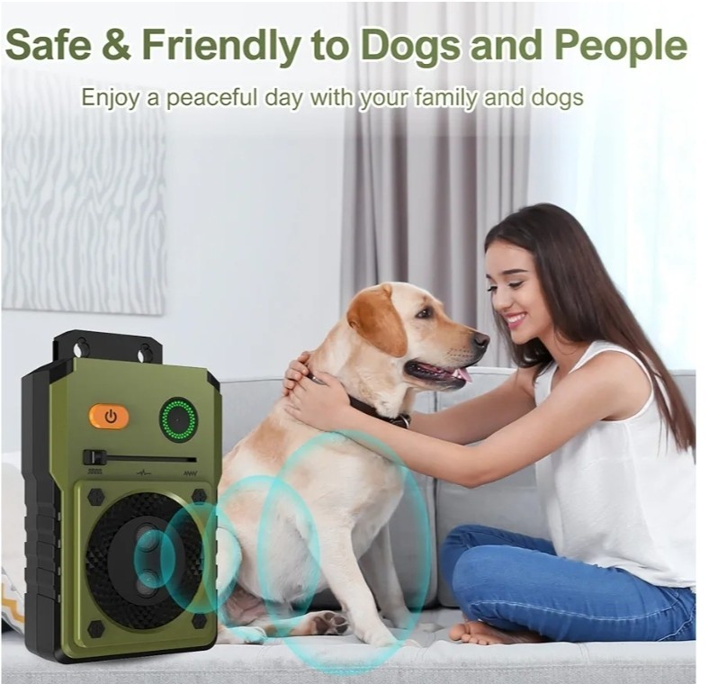 Anti Barking Device, 50FT Sonic Dog Bark Deterrent Devices 3 Modes