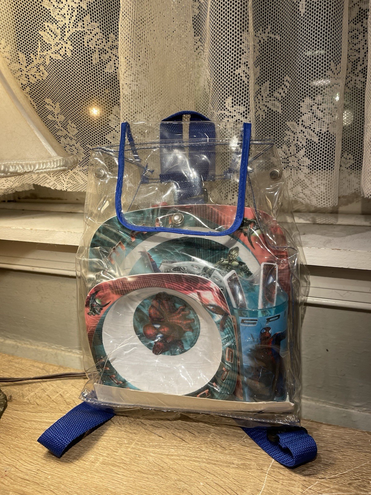 Y2K 2002 Spiderman the Movie Child Dinner Set Bowl Plate Tumbler Cup New Tobey