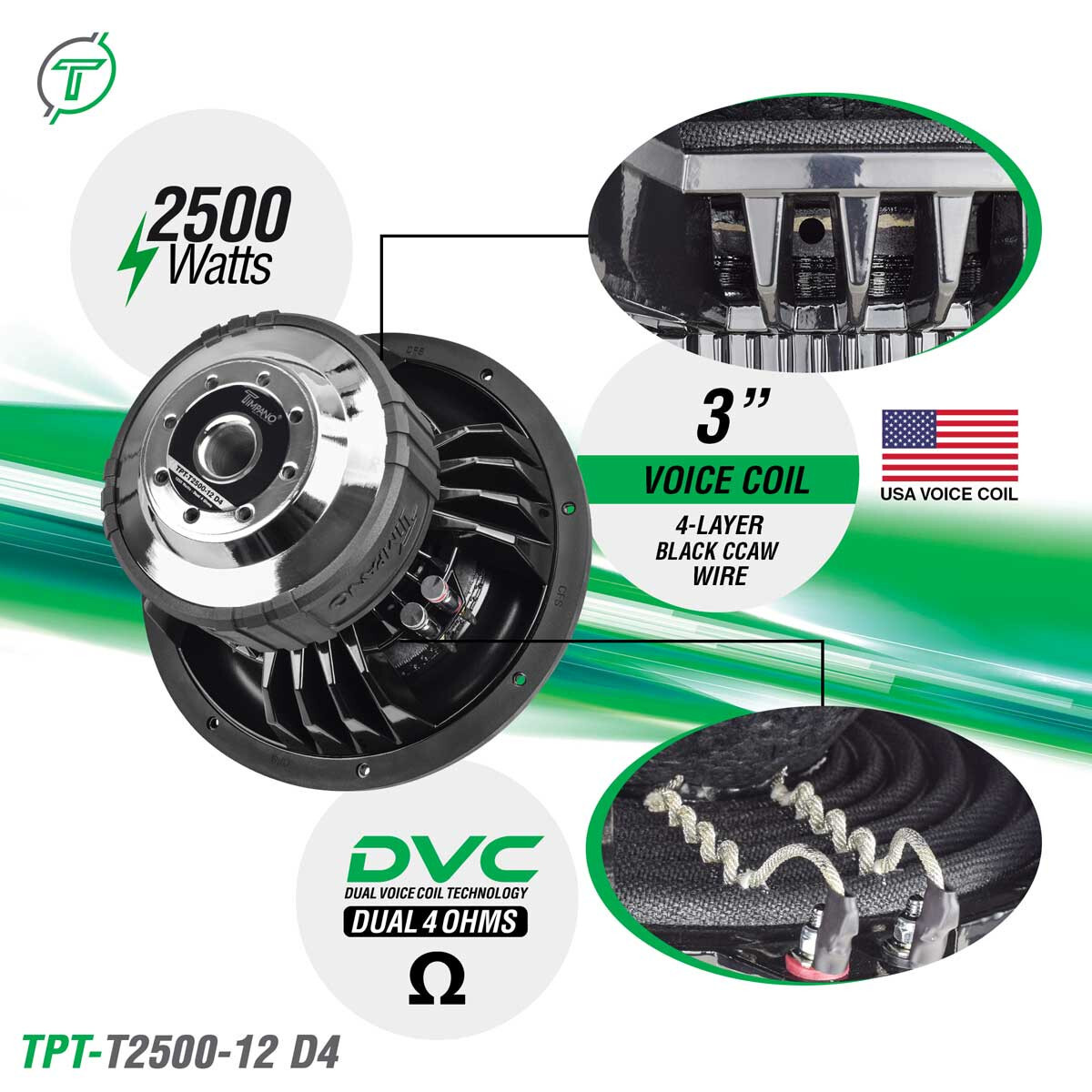 LOADED SUBWOOFER BOX 2x 12" 3000 WATTS + BASS3000 1 OHM AMP TIMPANO BASS BUNDLE