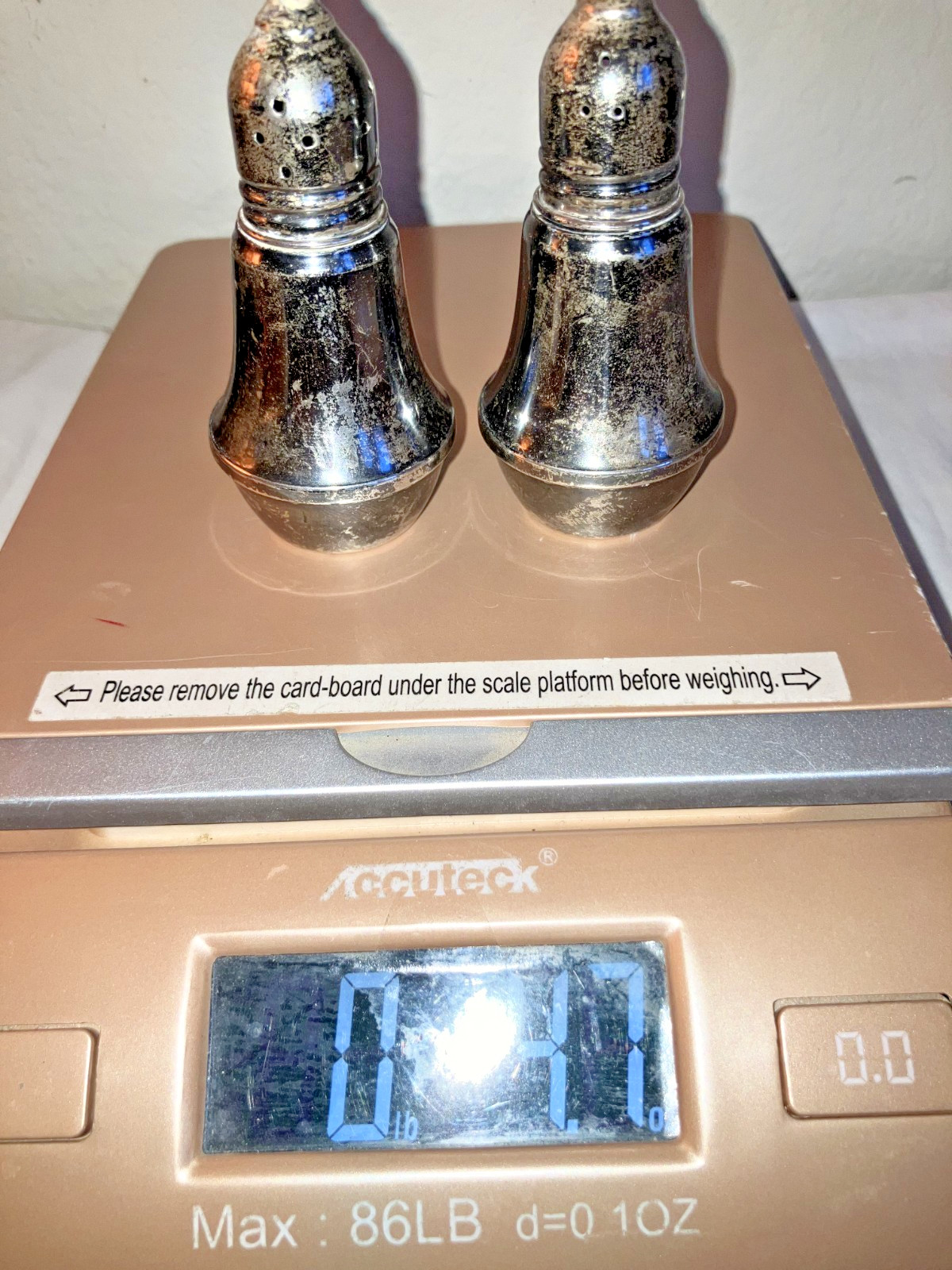 Vintage Duchin Creations Sterling Silver Signed -Salt Pepper Shakers