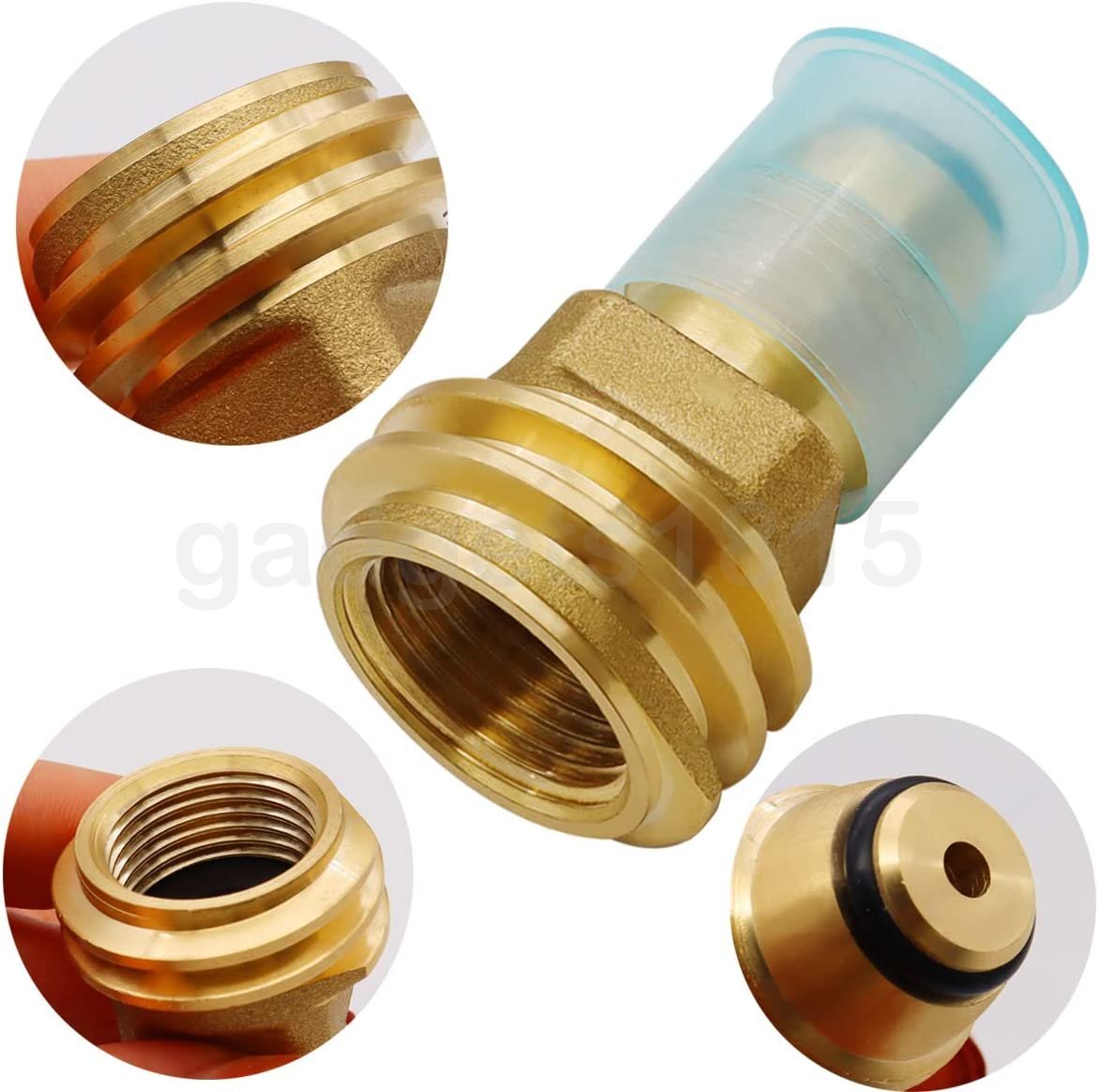 Propane Tank Refill Adapter Converts POL LP Tank Valve to QCC1/Type1 Regualtor