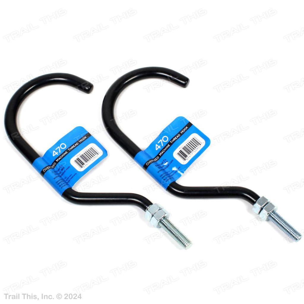 Park Tool Bicycle Storage Hooks #470 w/ Nuts for hanging vinyl coated 2 Pack