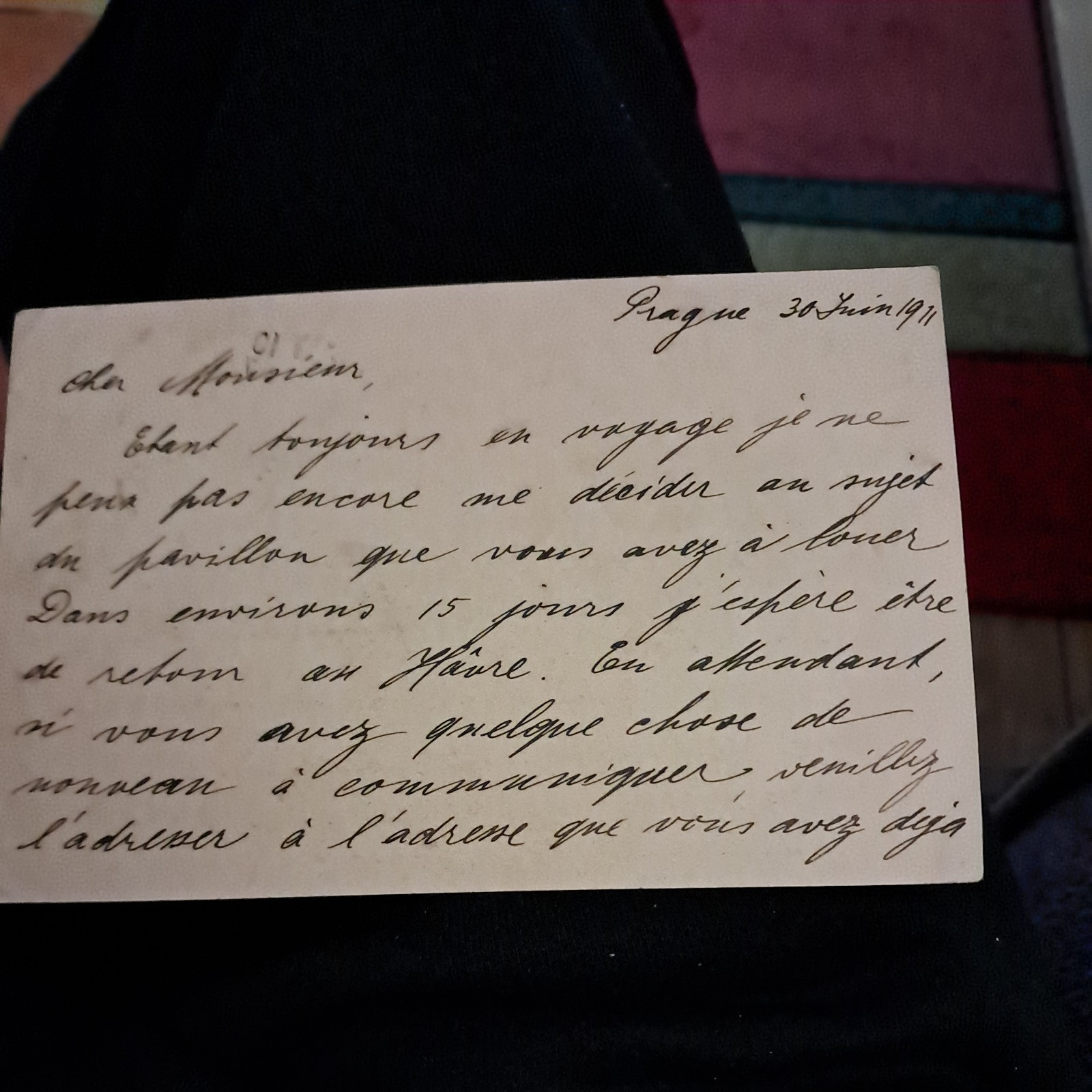 1911 PRAGUE POSTCARD