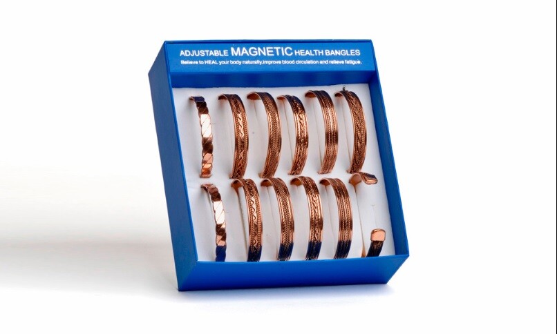 Copper Magnetic Bracelet Arthritis Pain Therapy Energy Cuff Bangle Men & Women