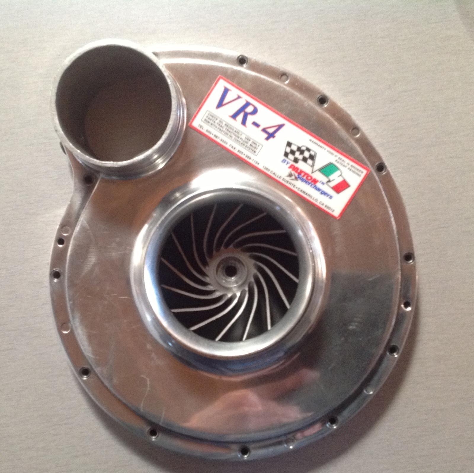 Paxton Supercharger VR-4 Blower Decal Drag Race Mustang Studebaker McCulloch