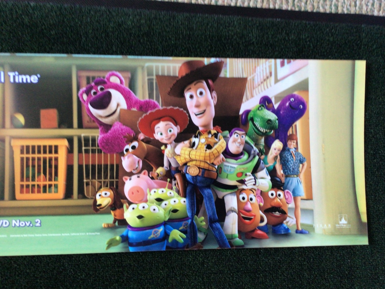 WALT DISNEY WORLD PIXAR TOY STORY 3 BUS TRAM SIGN PROP DISPLAY