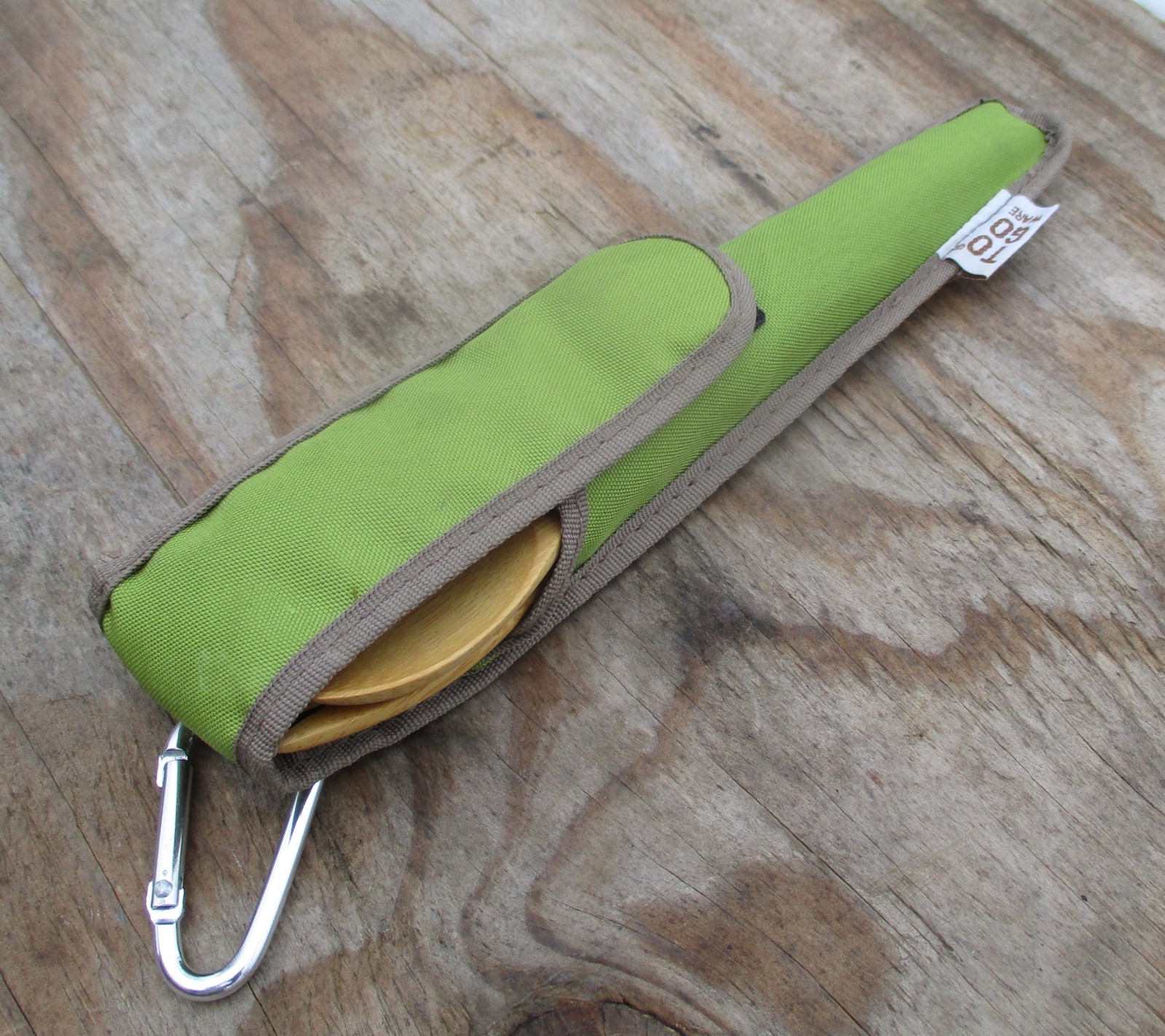 OKI & TO GO WARE BAMBOO WOODEN CAMP TRAVEL UTENSILS FORK KNIFE CHOP STICKS SPOON