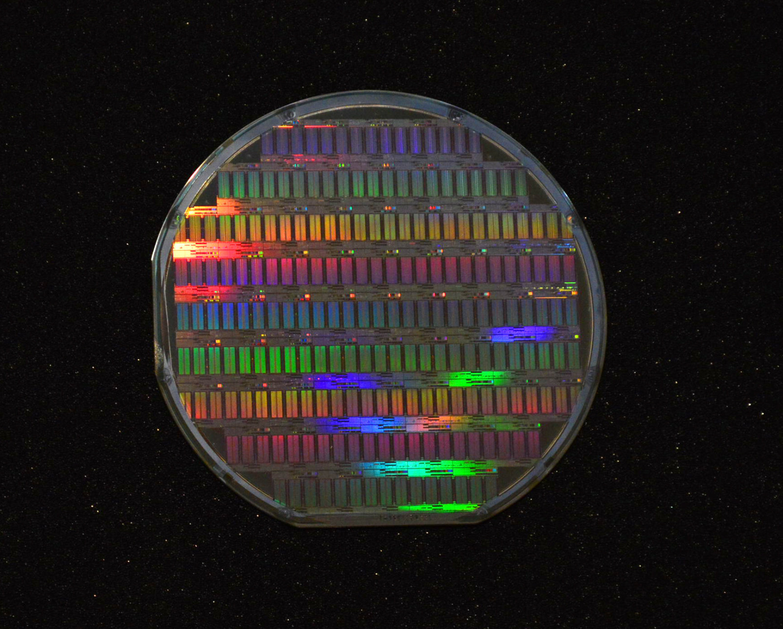 Vintage 1991 six inch Silicon Wafer, Hewlett Packard memory