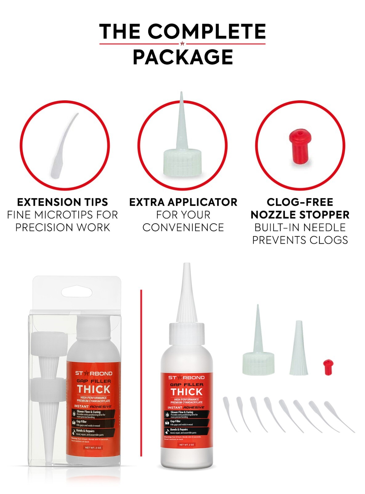 Starbond 2 oz. Thick Super Glue (Premium Cyanoacrylate CA Glue)