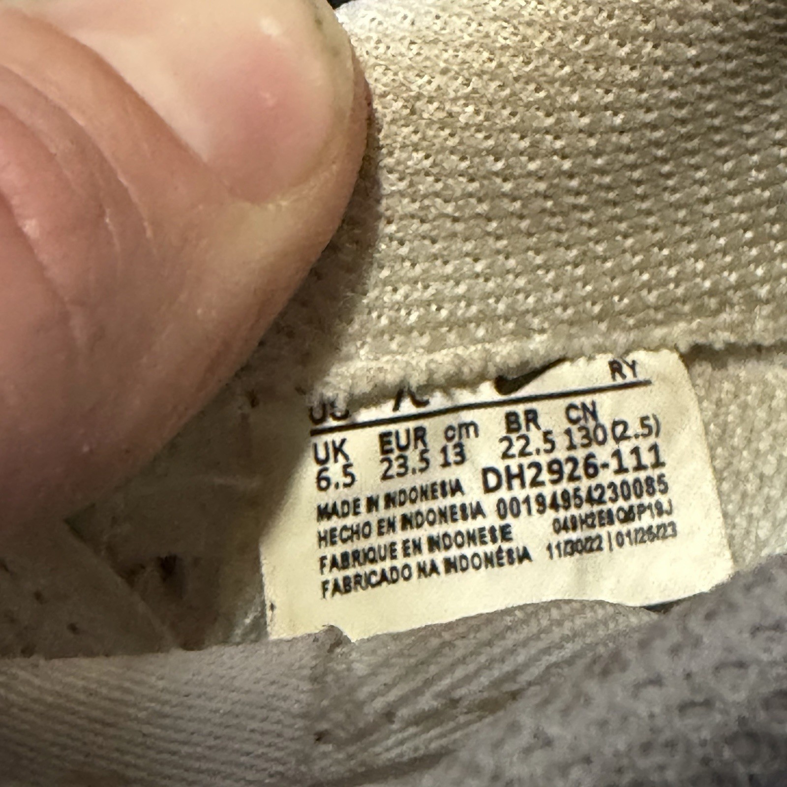 Nike Air Force 1 White Athletic Leather Sneakers DH2926-111 Kids Toddler Size 7