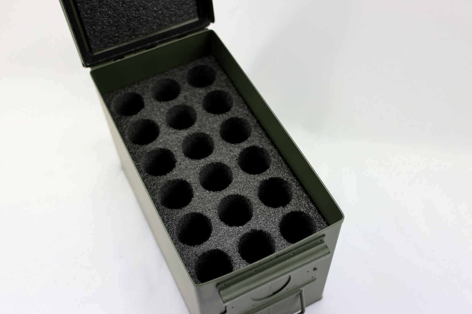 New Foam fits Harbor Freight .50cal .50 50 cal Ammo Can holds 18 37mm flares