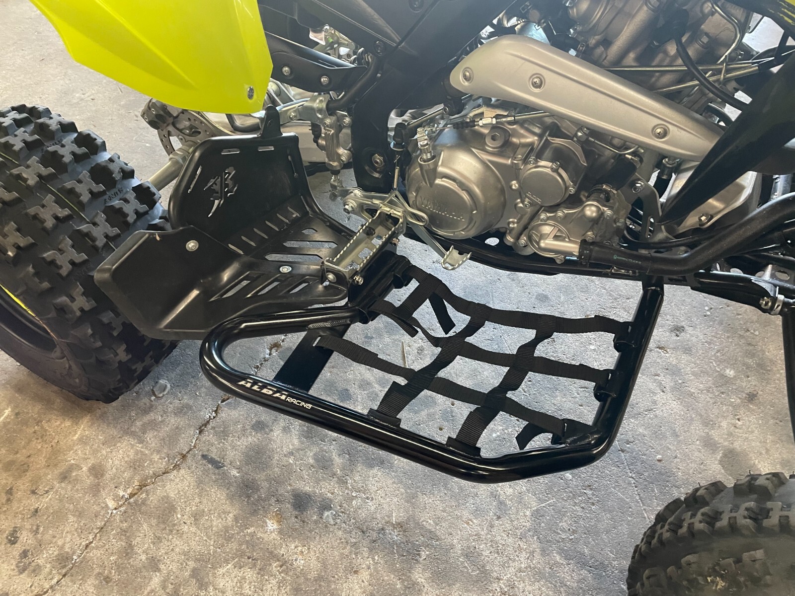 Yamaha Raptor 700 Nerf Bars Alba Racing Black Black 197 T1 BB