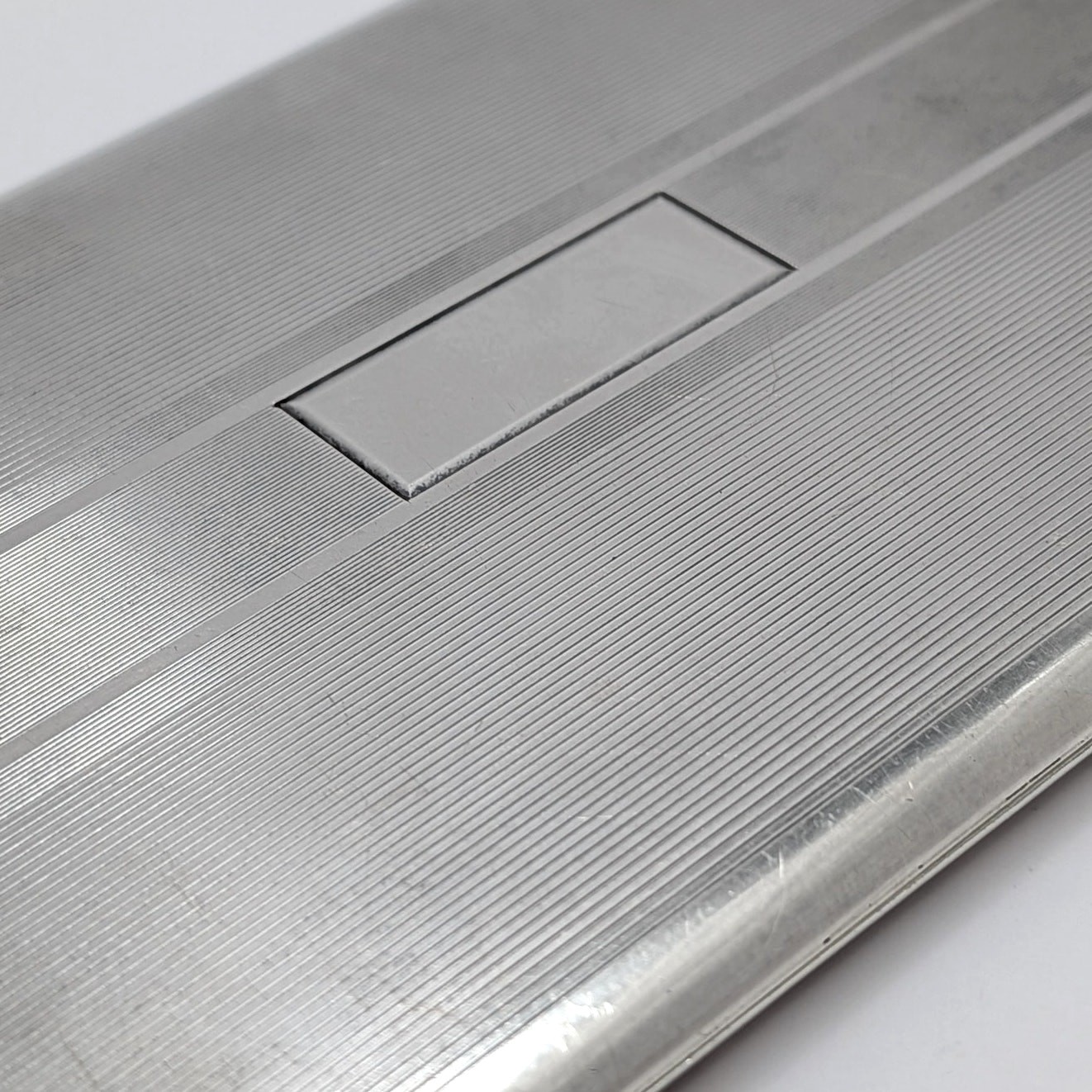 Vintage 1950s Sterling Silver Etched Cigarette Case Wallet Card Holder 5oz