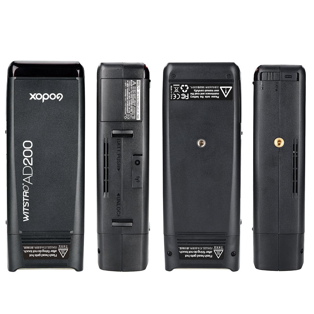 US Godox AD200 Strobe Flash 200W with Bare Bulb Outdoor Speedlite Pocket Flash