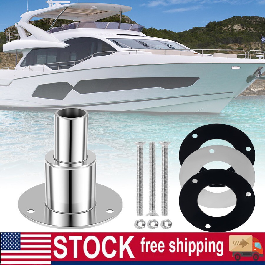 Thru Hull Exhaust Fitting, 24mm Stainless Steel 316, for Diesel Parking Heaters