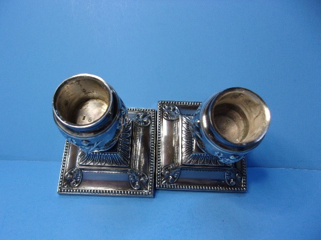 Antique Victorian Dwarf Urn Silverplate Candlesticks Richard Hodd & Son London