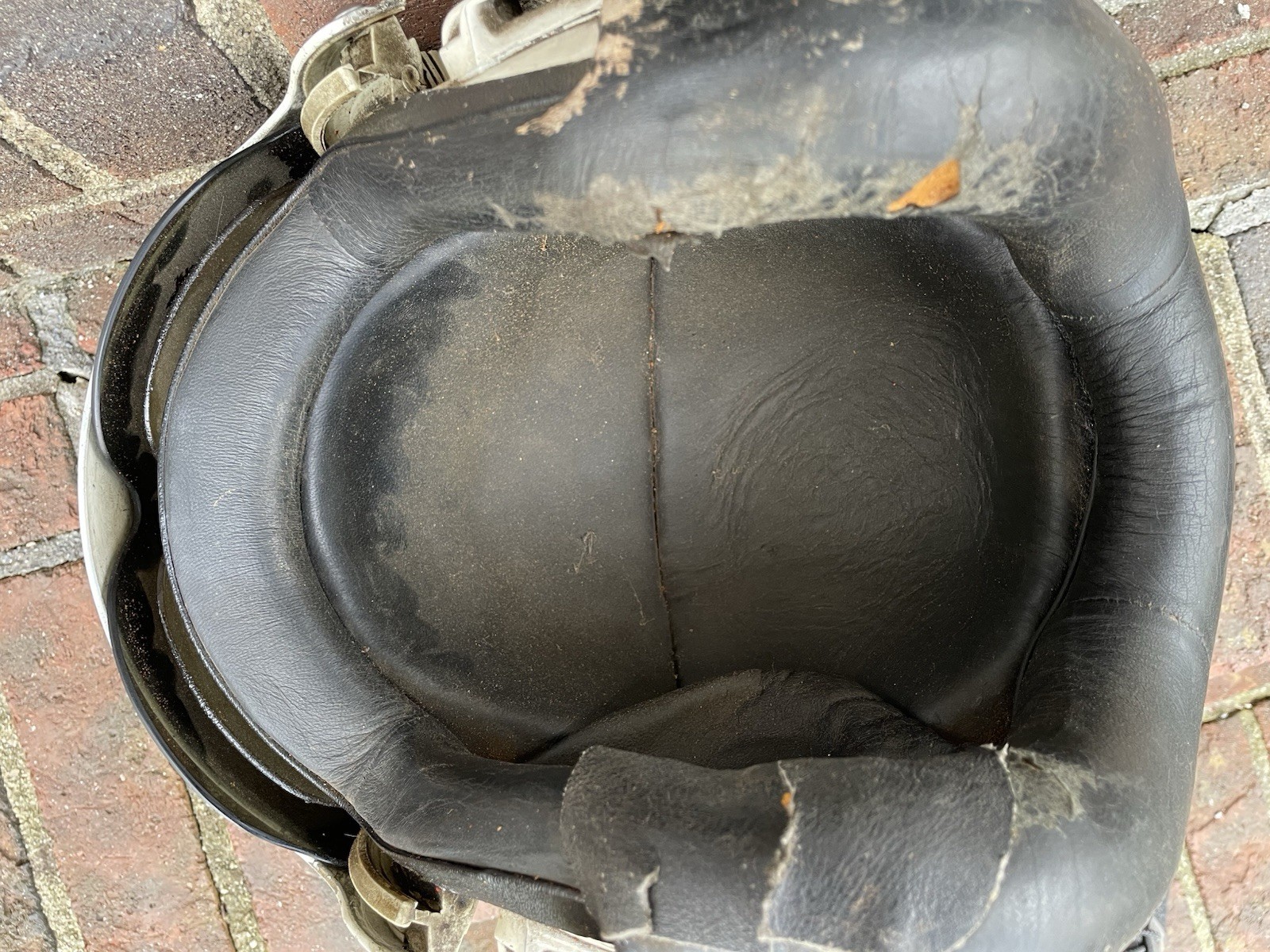 Vtg HGU-26 Dual Visor Gentex Flight Fighter Pilot Helmet Partial decals