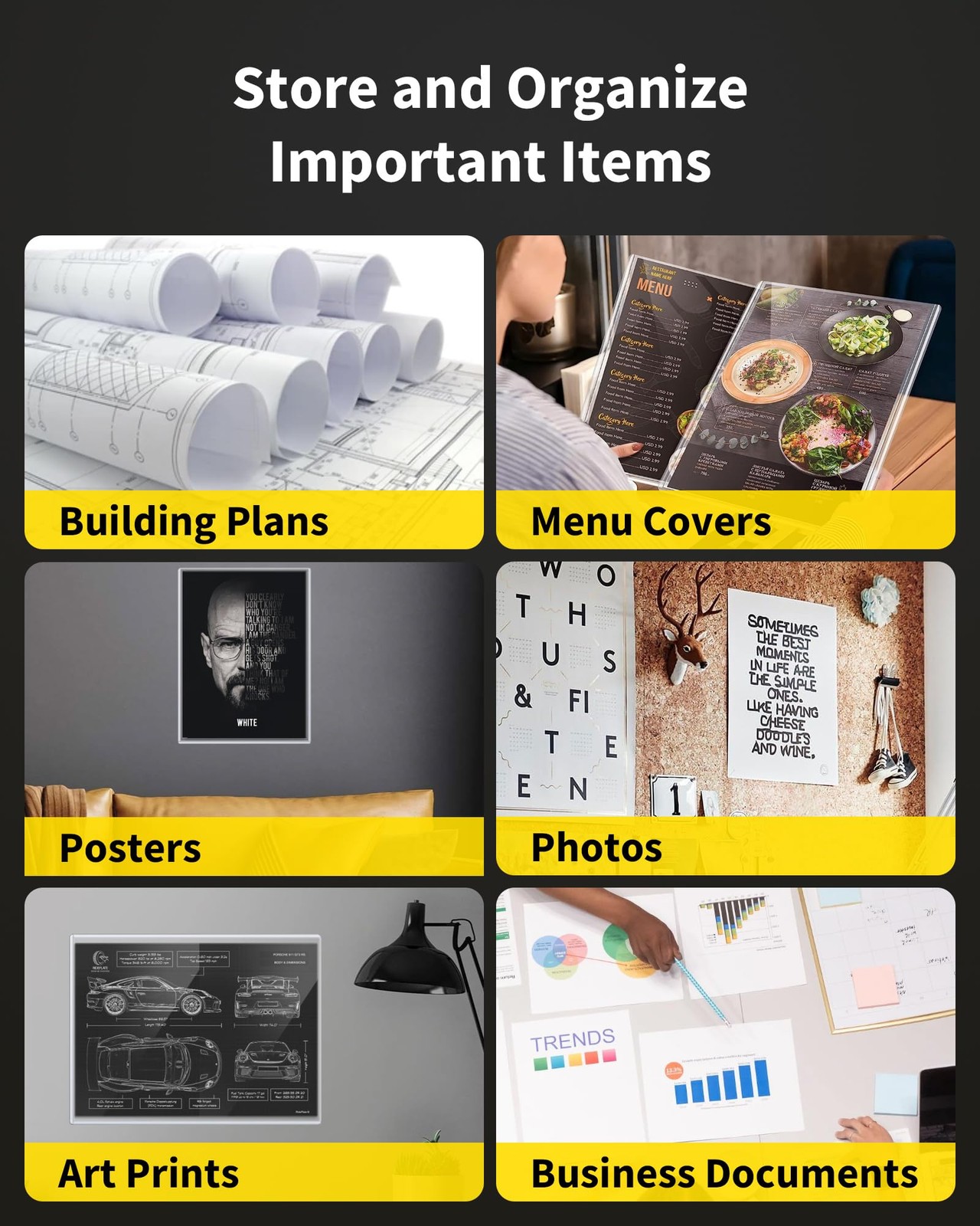 10 Pack 8x10 Toploaders Clear Rigid Photo Document Protector Sleeves