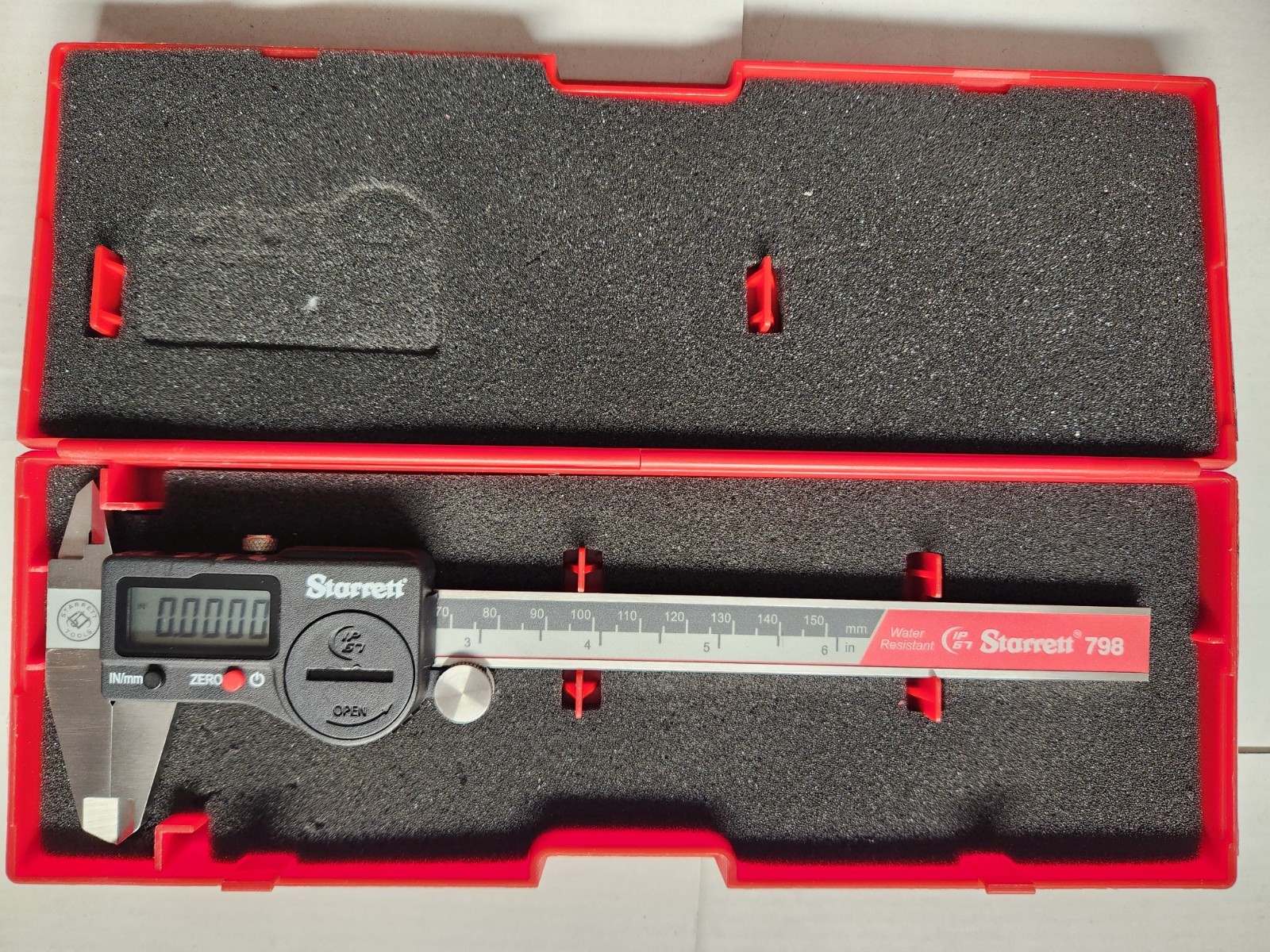 Starrett 798B-6/150 Digital Caliper, Stainless Steel, Battery Powered, EDP 12521