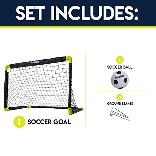 Franklin Sports Kids Mini Soccer Goal Set - Backyard/Indoor Mini Net and Ball