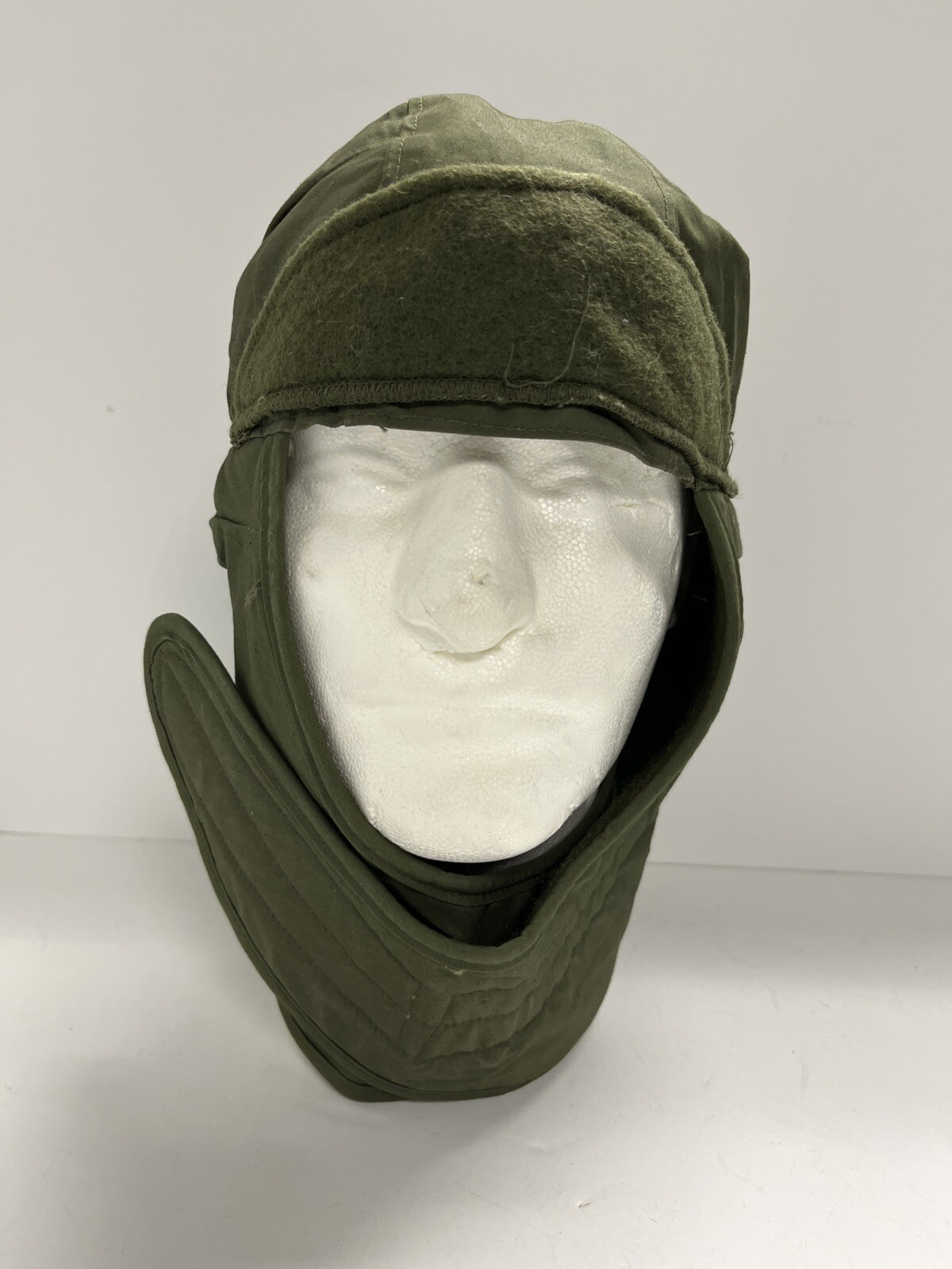 Vintage Military Surplus Pyle Cap - Helmet Liner - OD Green -- 7 1/4