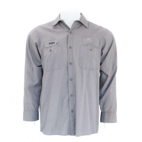Cintas Red Kap Unifirst G&K work shirts khaki brown microcheck