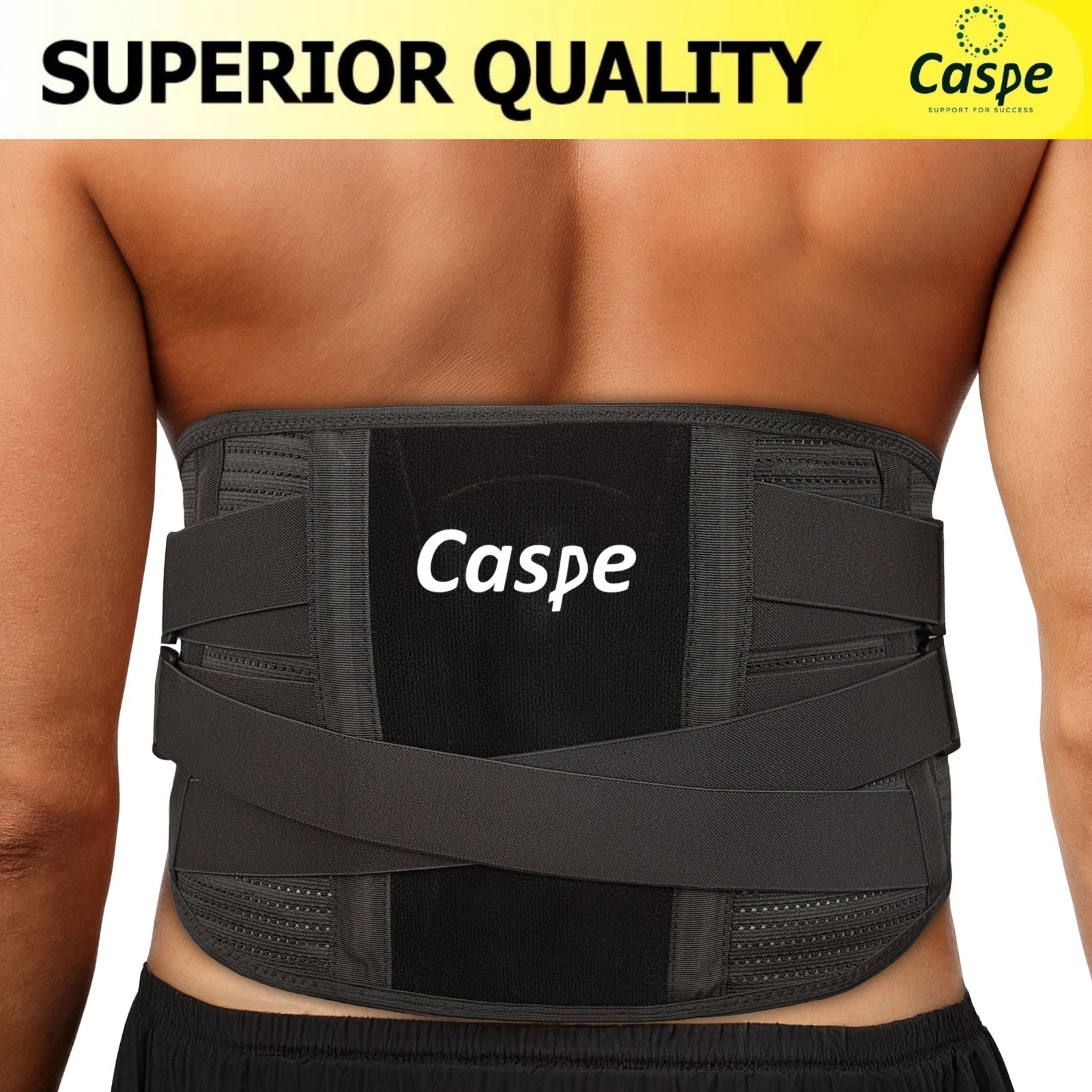 Adjustable Lower Back Brace Lumbar Support Waist Belt for Men Women Pain Relief