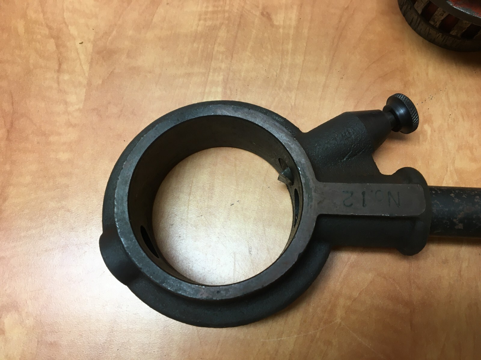 Vintage Toledo No. 12 Ratcheting Pipe Threader With 2" Die Head