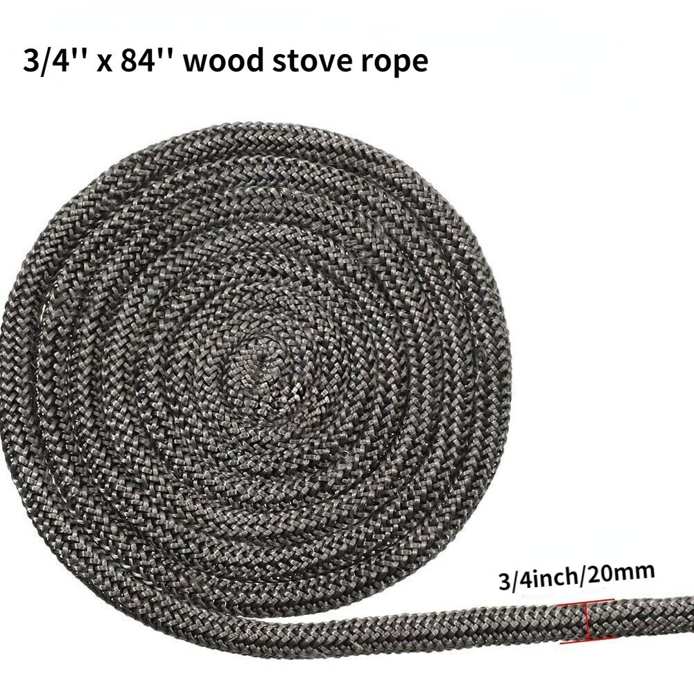 3/4" x 84" Wood Stove Door Gasket Rope Replacement for Stove or Fireplace Doors