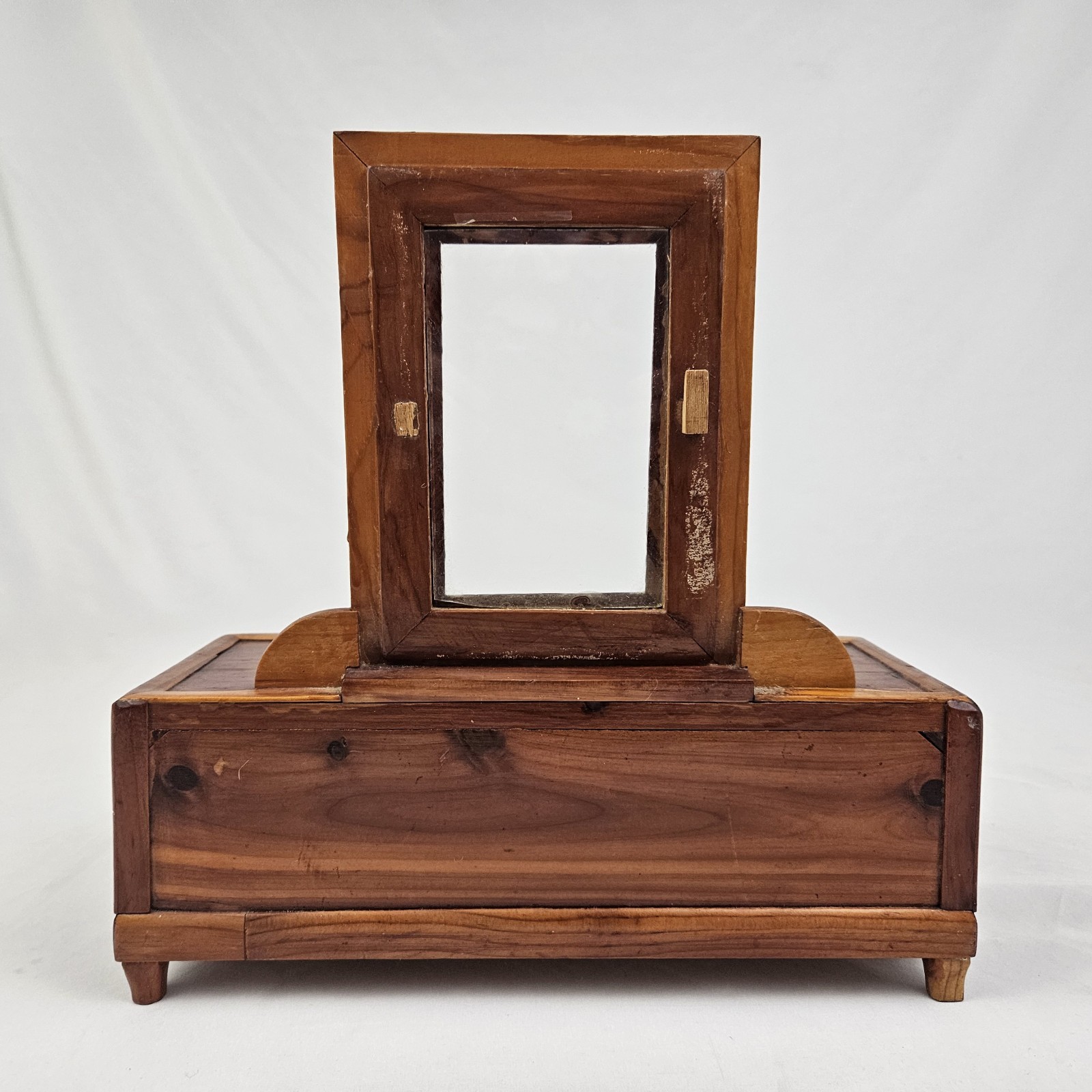 Vintage Salesman Sample Dresser Jewelry Box Mid-Century Cedar Wood Doll Size