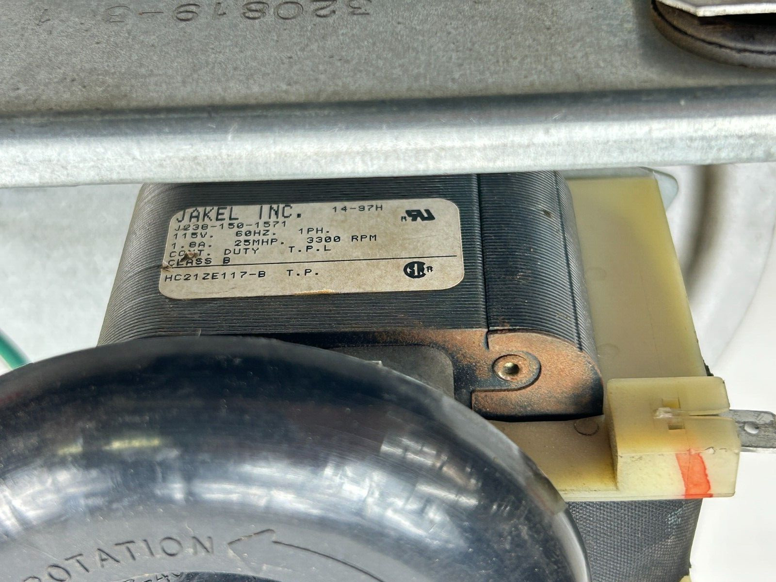 Durham J238-150-1571 Draft Inducer Blower Motor HC21ZE117-B 320819-301 used #L07