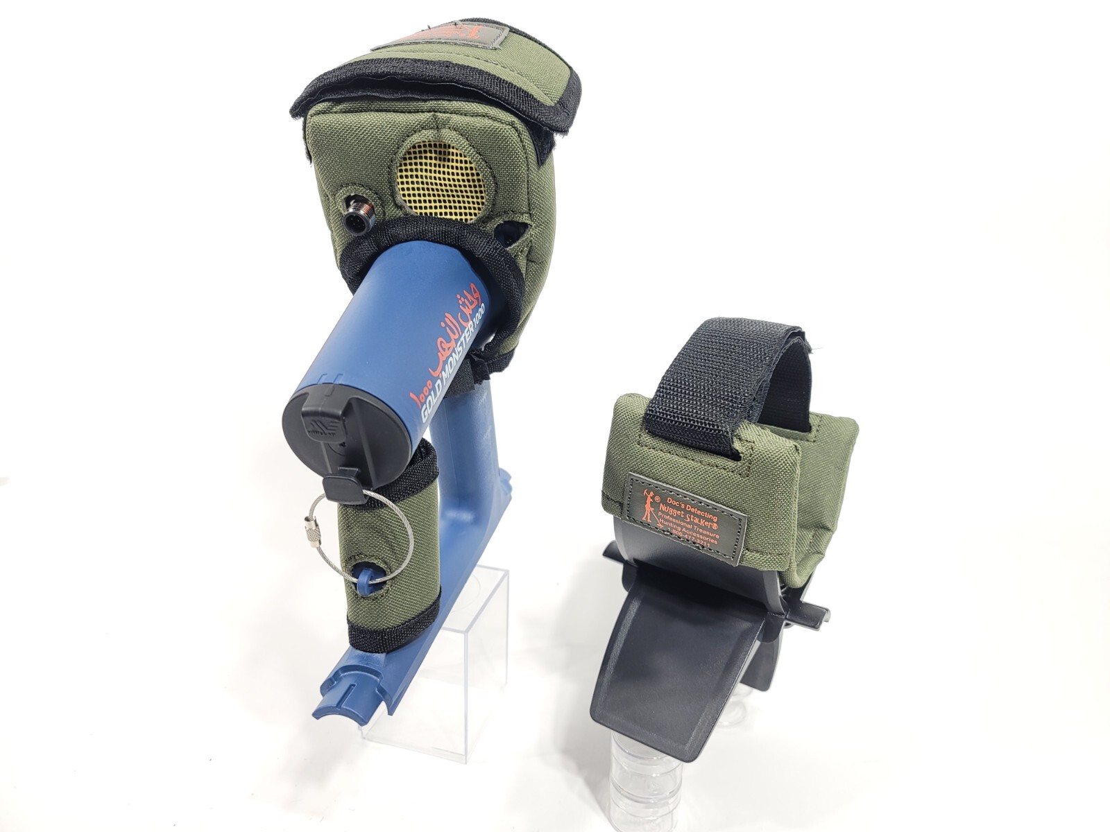 Doc's Covers Head w/shade, Arm Cuff Cover w/Strap for Minelab Gold Monster 1000