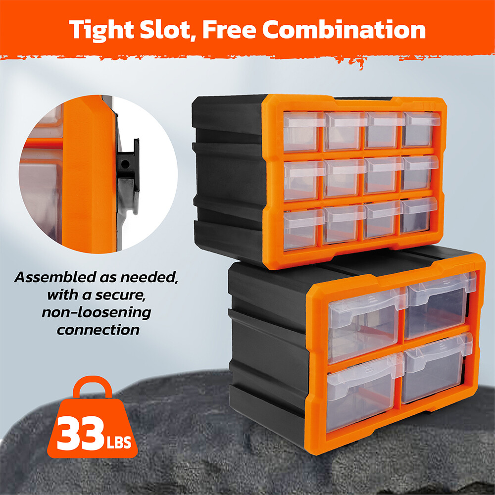 5/16/21 Drawers Storage Cabinet Tool Box Bin Chest Case Parts Organizer Divider