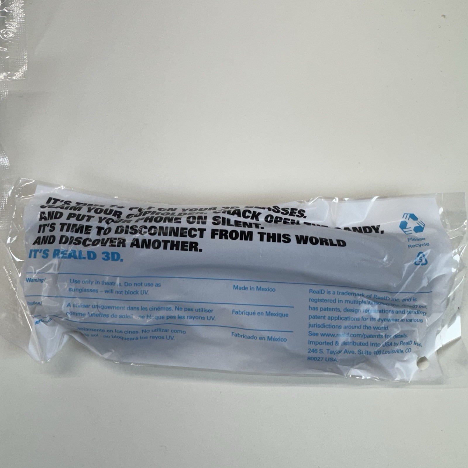 *LOT OF 10* Real D 3D Glasses Black Adult One-Size Fits Most for Theaters Only